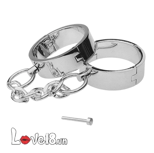 Stainless Steel BDSM Handcuffs – Durable Restraint Set