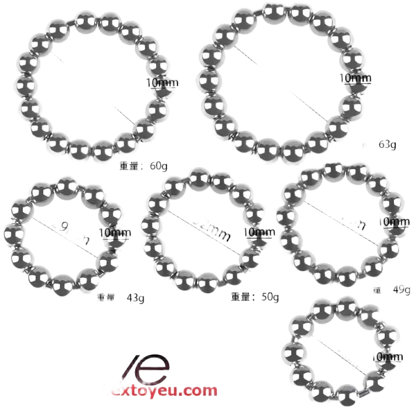 Stainless Steel Delay Ejaculation Beaded Ring