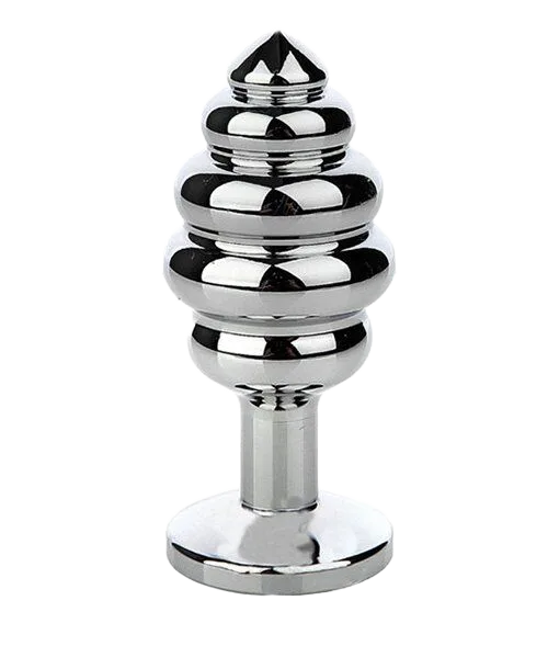 Stainless Steel Spiral Anal Plug Safe Butt Stimulator