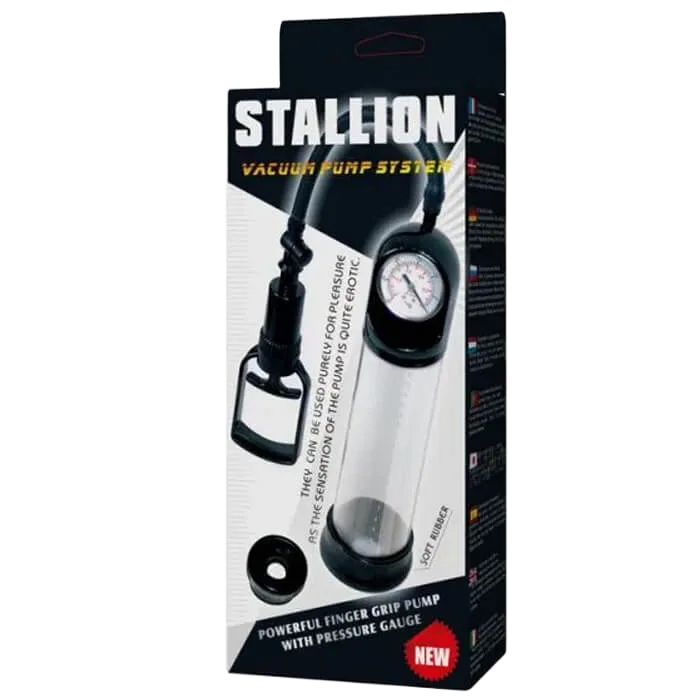 Stallion New Premium Penis Enlargement Pump with Pressure Gauge