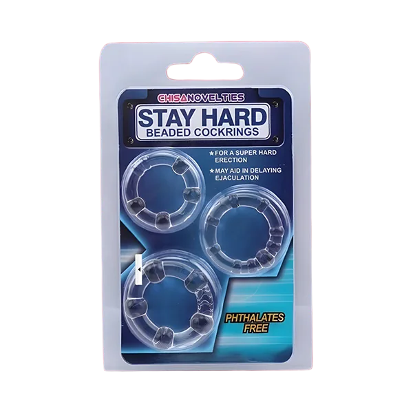 Stay Hard Soft Silicone Penis Rings Set 3 Sizes Comfortable
