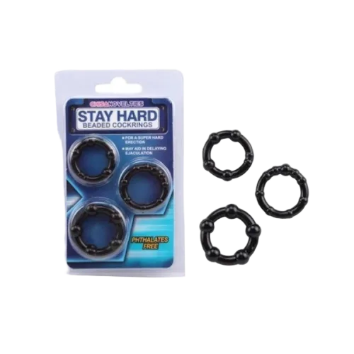 Stay Hard Triple Penis Ring Delay Ejaculation Enhance Sex Time