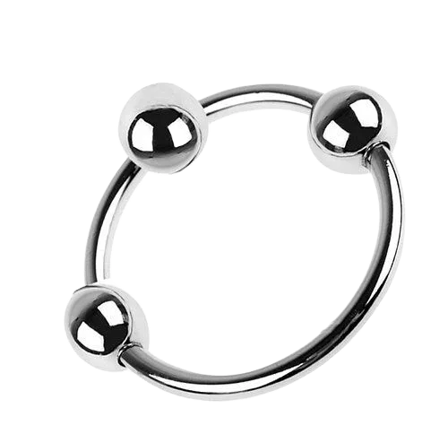 Steel Triple Bead Penis Ring Delay Booster