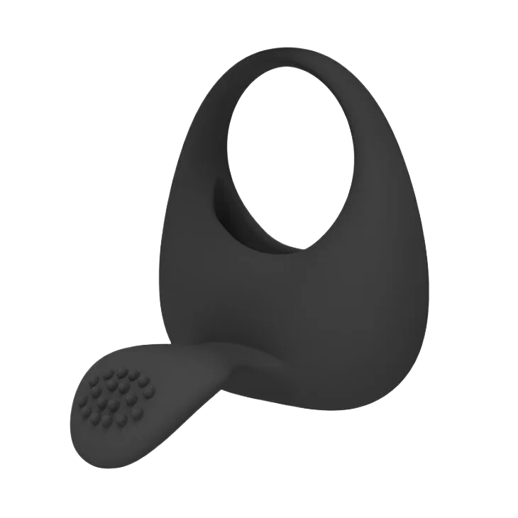 Stimulating Tongue Ring Vibrator 2-in-1 Male Pleasure Erectile Support Toy