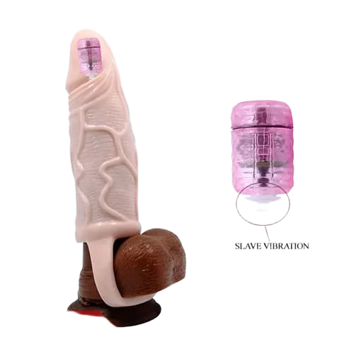 Strap-On Penis Extender Condom 4cm Increase Pleasure Durable
