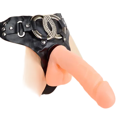 Strap-On Silicone Vibrating Dildo for Lesbians Erotic Toy