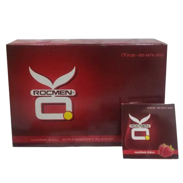 Strawberry Scent OK Rocmen Condoms 52mm Soft Texture