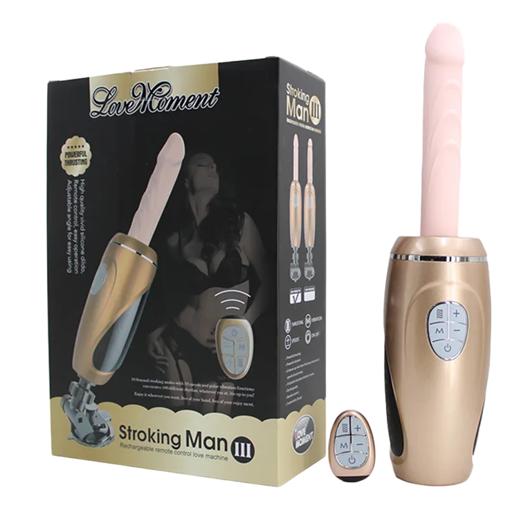 Stroking Man 3 Premium Vibrating Thrusting Dildo by Lovemoment