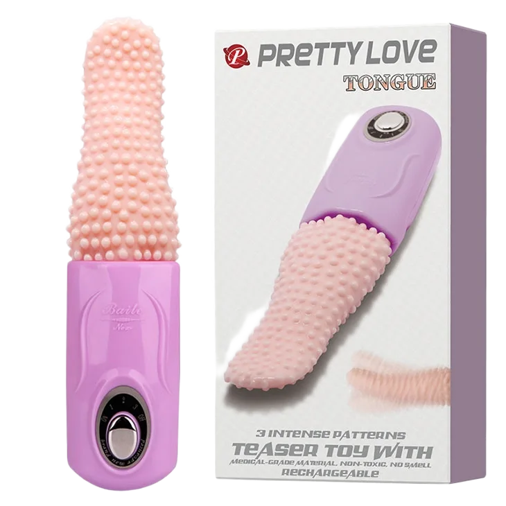 Strong Vibrating Tongue Massager Clitoral G-Spot Stimulation