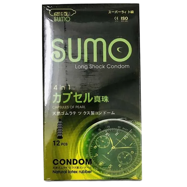 Sumo 4in1 Textured Delay Condom Extra Lubricated Japan
