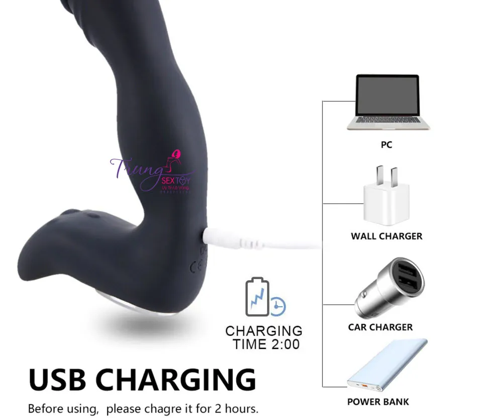 Carlota Prostate & Anal Massager, 10-Speed USB Rechargeable Toy — photo 4