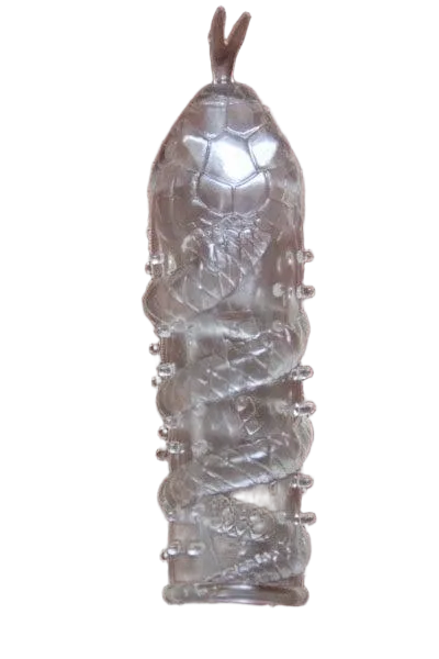 Super Pleasure Snake Texture Condom Extender Enhancer