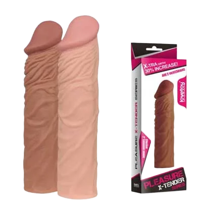 Super Ribbed Silicone Thickening Dildo Condom for Men