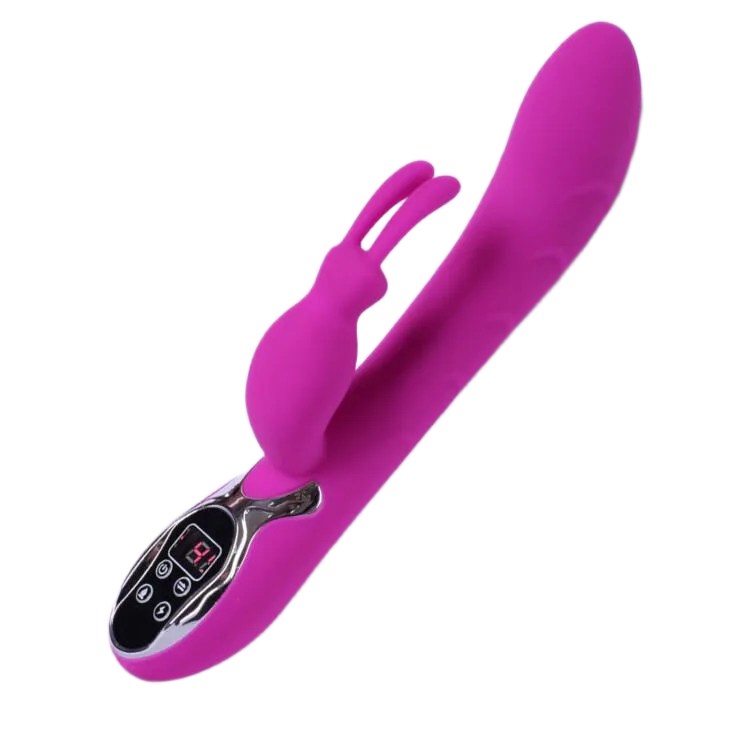 Super Vibrating Heating Rabbit with Butterfly Shape for G-Spot
