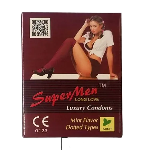 Supper Men Condom Box 120 Mint Fresh Delay Lasting Safe