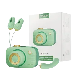 Svakom Alberta 5-mode vibrating suction silicone personal massager with app