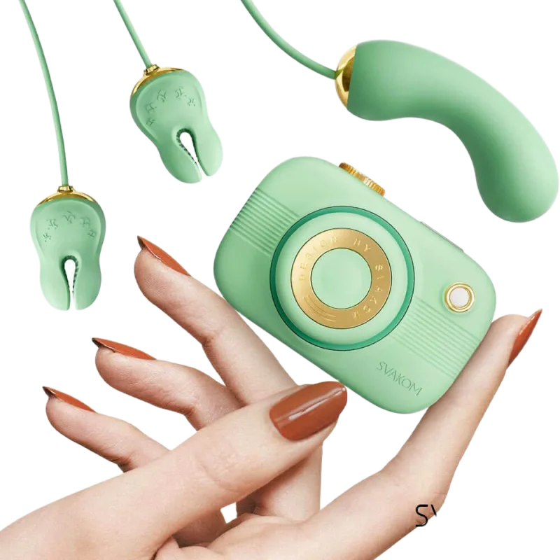 SVAKOM Alberta Camera Style Nipple Clamp Suction Vibrator