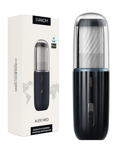 Svakom Alex Neo ergonomically designed advanced male masturbator app enabled
