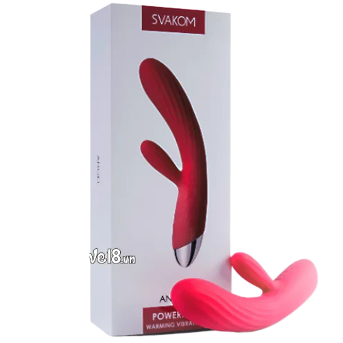 Svakom Angel Heated G-Spot Vibrator Premium Silicone 19cm