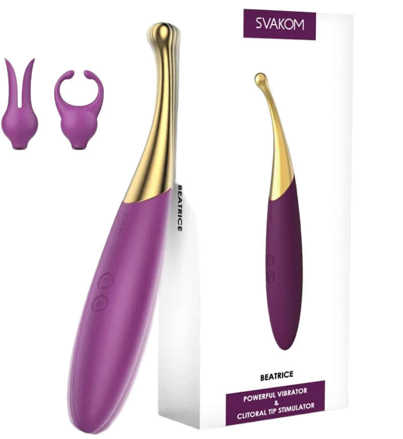 Svakom Beatrice Mini Vibrator 10 Speeds With 2 Attachments