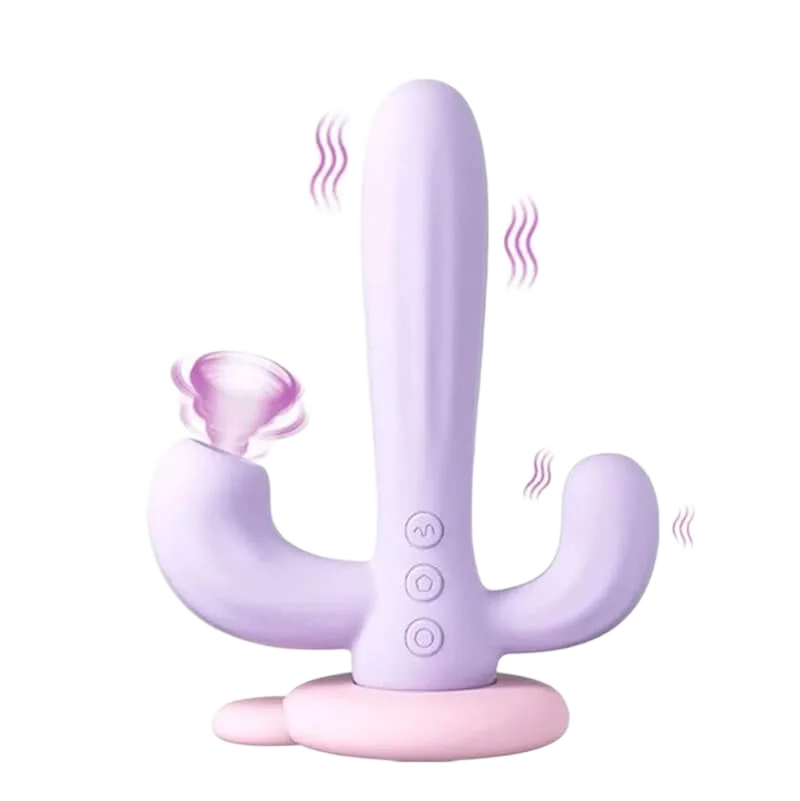 SVAKOM Bernice 3-Prong Cactus Vibrating Suction Toy