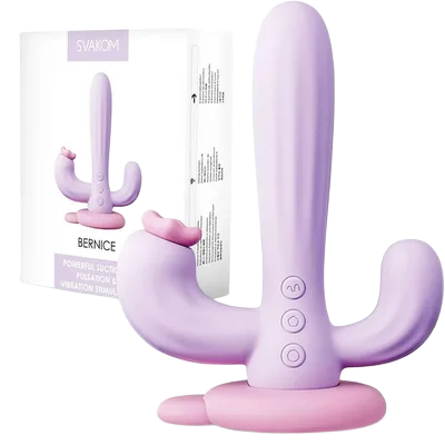 Svakom Bernice Triple Head Vibrator 10 Modes Suction
