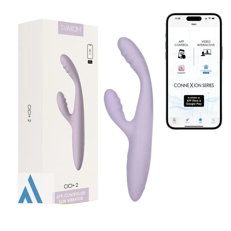 Svakom Cici+ App Controlled Heated Dual-Ended Vibrator