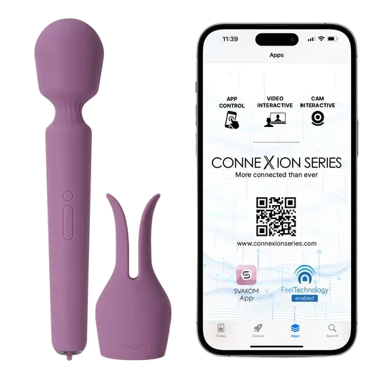 Svakom Emma Neo Large Powerful Vibrator - App Controlled Experience
