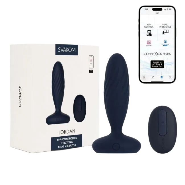 Svakom Jordan App-Controlled Anal Plug Remote Vibrator