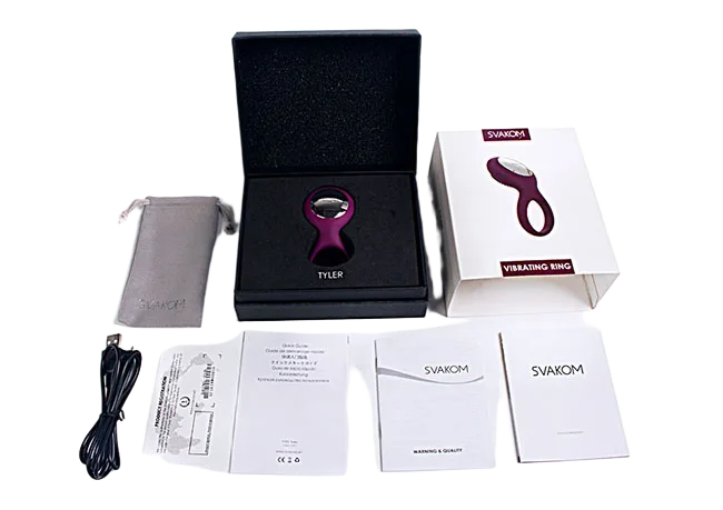 Svakom Tyler Premium Couples Vibrating Ring Couples Intimacy Toy