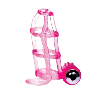 Sweet Cage Vibrating Mesh Penis Enhancer Condom
