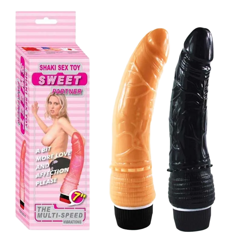 Sweet Dual Motor Curved Silicone Vibrator 2 AA Battery