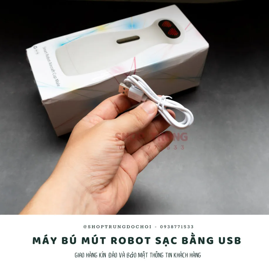Cute Robot Automatic Sucking Vibrating Male Masturbator 10 Modes — photo 7