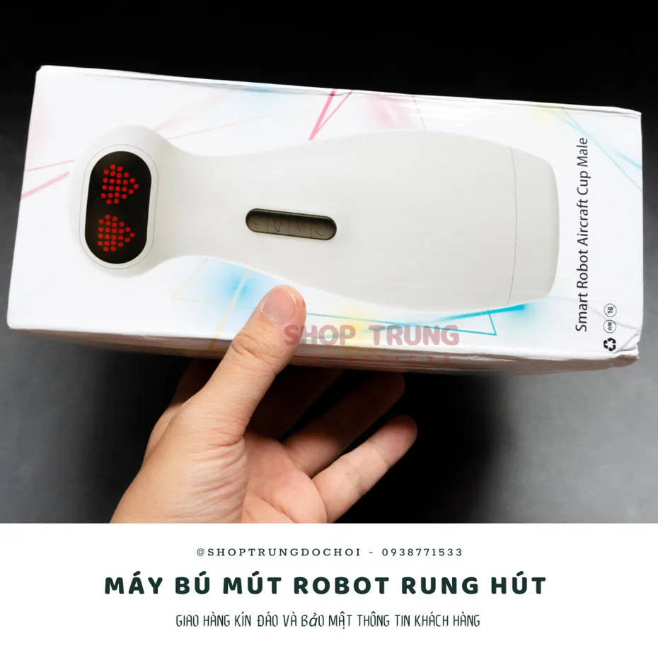 Cute Robot Automatic Sucking Vibrating Male Masturbator 10 Modes — photo 4