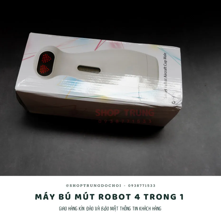 Cute Robot Automatic Sucking Vibrating Male Masturbator 10 Modes — photo 5
