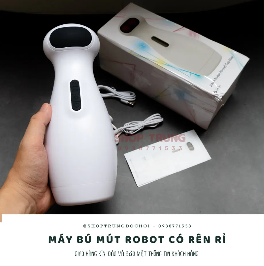 Cute Robot Automatic Sucking Vibrating Male Masturbator 10 Modes — photo 6