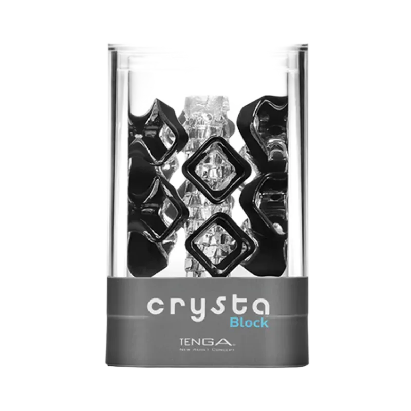 Tenga Crysta Block Textured Male Masturbator for Extra Stimulation