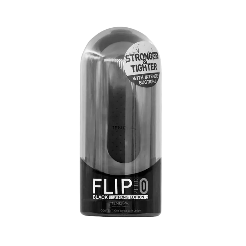 Tenga Flip Zero Black Strong Edition Realistic Masturbator