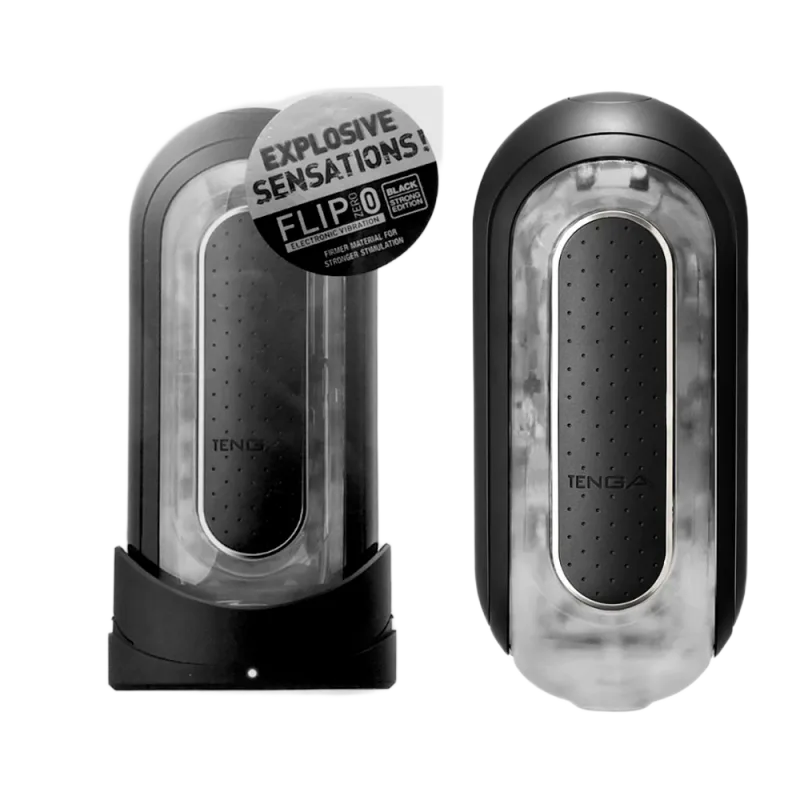 Tenga Flip Zero Black Strong Vibration Electronic High-End Masturbator