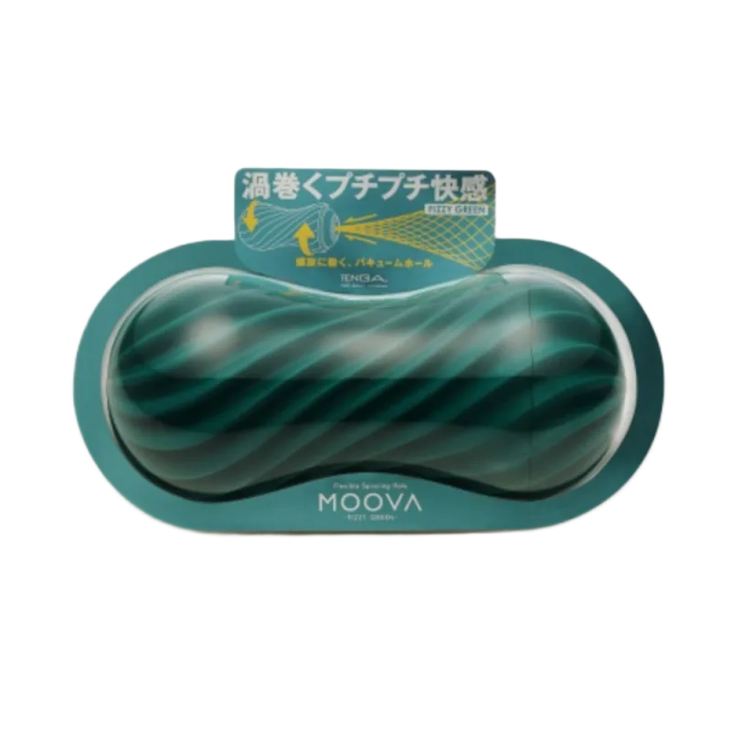 Tenga Moova Fizzy Green Squeeze Realistic Male Masturbator