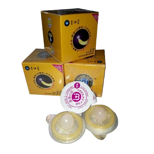 Textured Condom with Large Beads for Intense Female Sensation