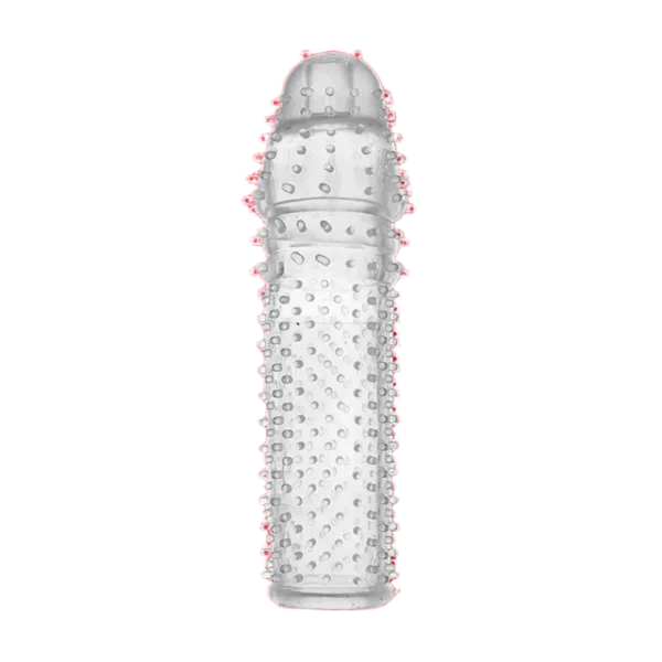 Textured full cover condom, enhance size and pleasure, soft silicone