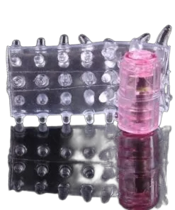 Textured Silicone Vibrating Sleeve for Enhanced Pleasure