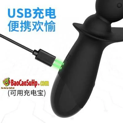 Flying Hight Rungo Textured Anal & Vaginal Plug Remote Toy — photo 5