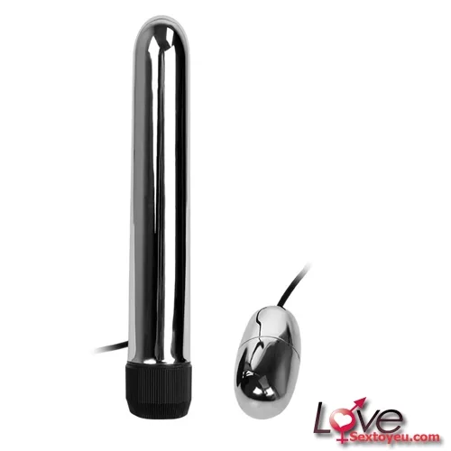 Stainless Steel G-Spot Wand with Vibrating Egg for Couples Play — photo 3