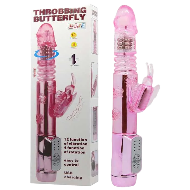 Throbbing Butterfly Super Strong Rotating Vibrator