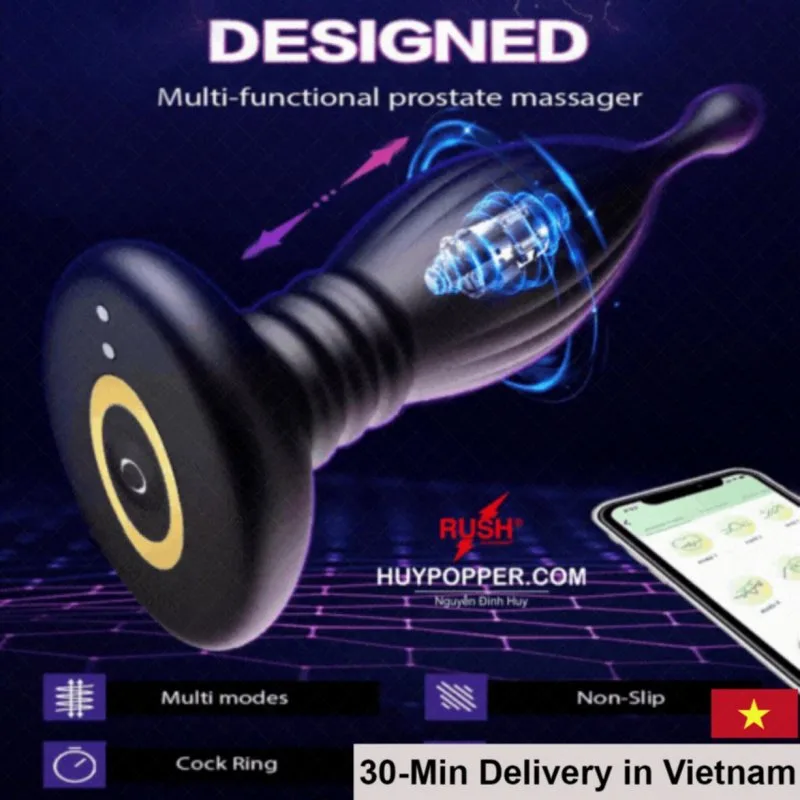Thunder Remote Control Anal Vibrator Strong Prostate Stimulator