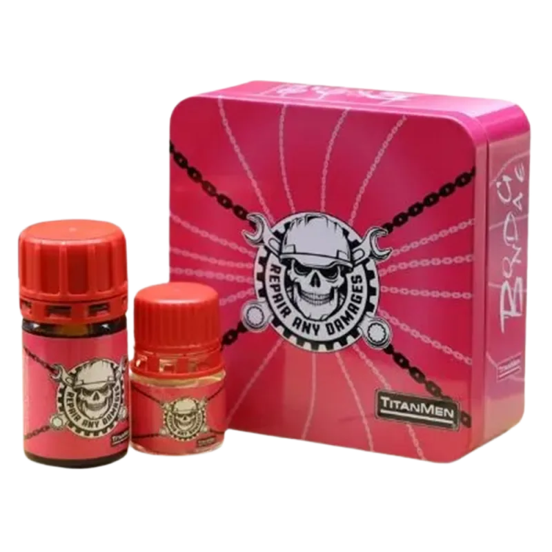 Titanmen Pink Skull Popper Combo 40ml+20ml Strong Formula