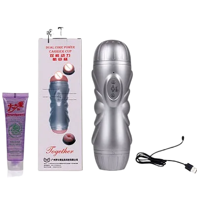 Together Dual-Ended Soft Vibrating Male Masturbator
