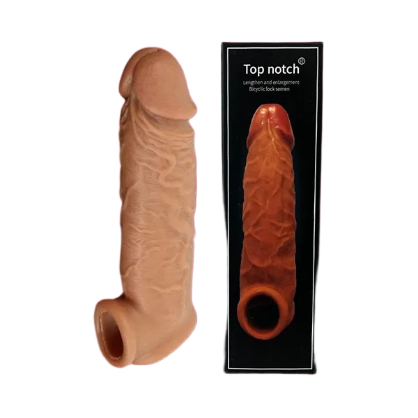 Top Notch Ultra Soft Penis Extender Condom Delay Premature Ejaculation